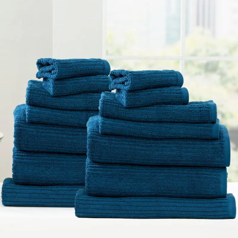 Renee Taylor Cobblestone 14 Piece Ink Towel Pack