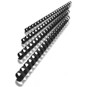 Rexel Plastic Binding Comb Round 21 Loop 16Mm A4 Black Box 100