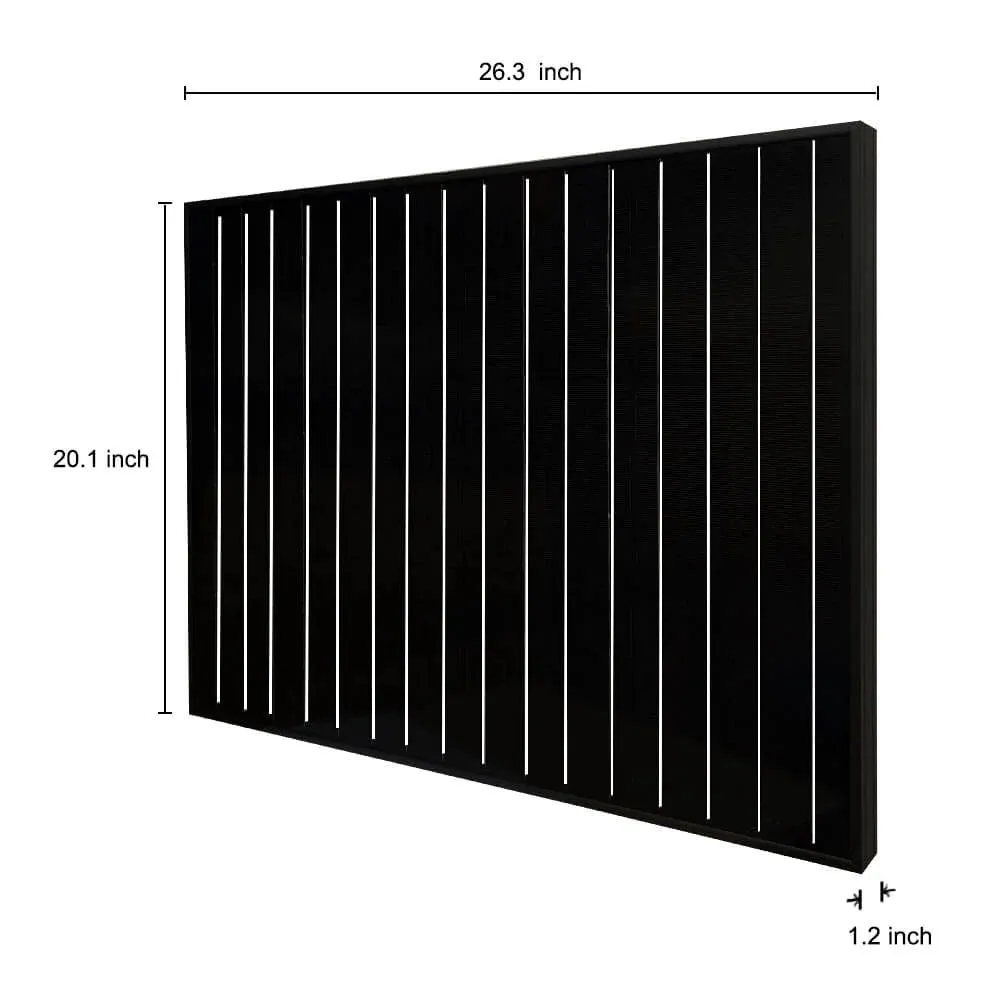 Rich Solar MEGA 50 Watt Solar Panel Black