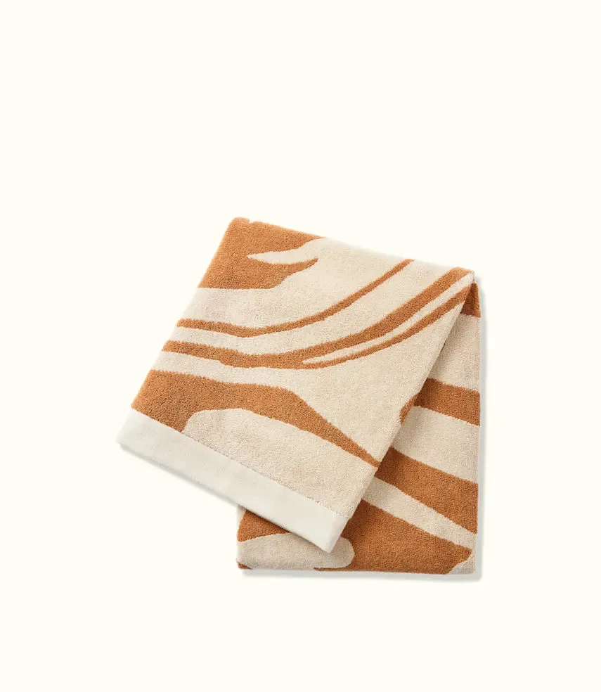 R.M.Williams - RM Williams 70s Beach Towel - Light Grey & Tan