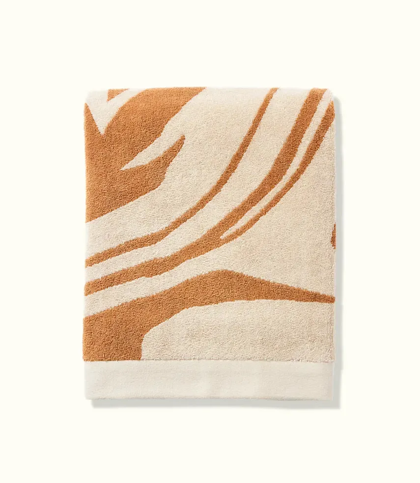 R.M.Williams - RM Williams 70s Beach Towel - Light Grey & Tan