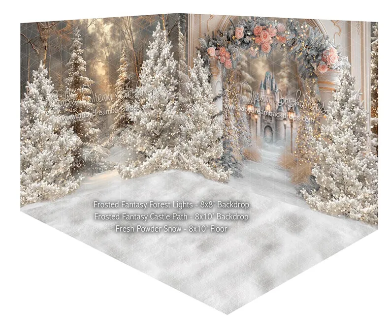 Room Frosted Fantasy Forest Lights   Frosted Fantasy Castle Path   Fresh Powder Snow