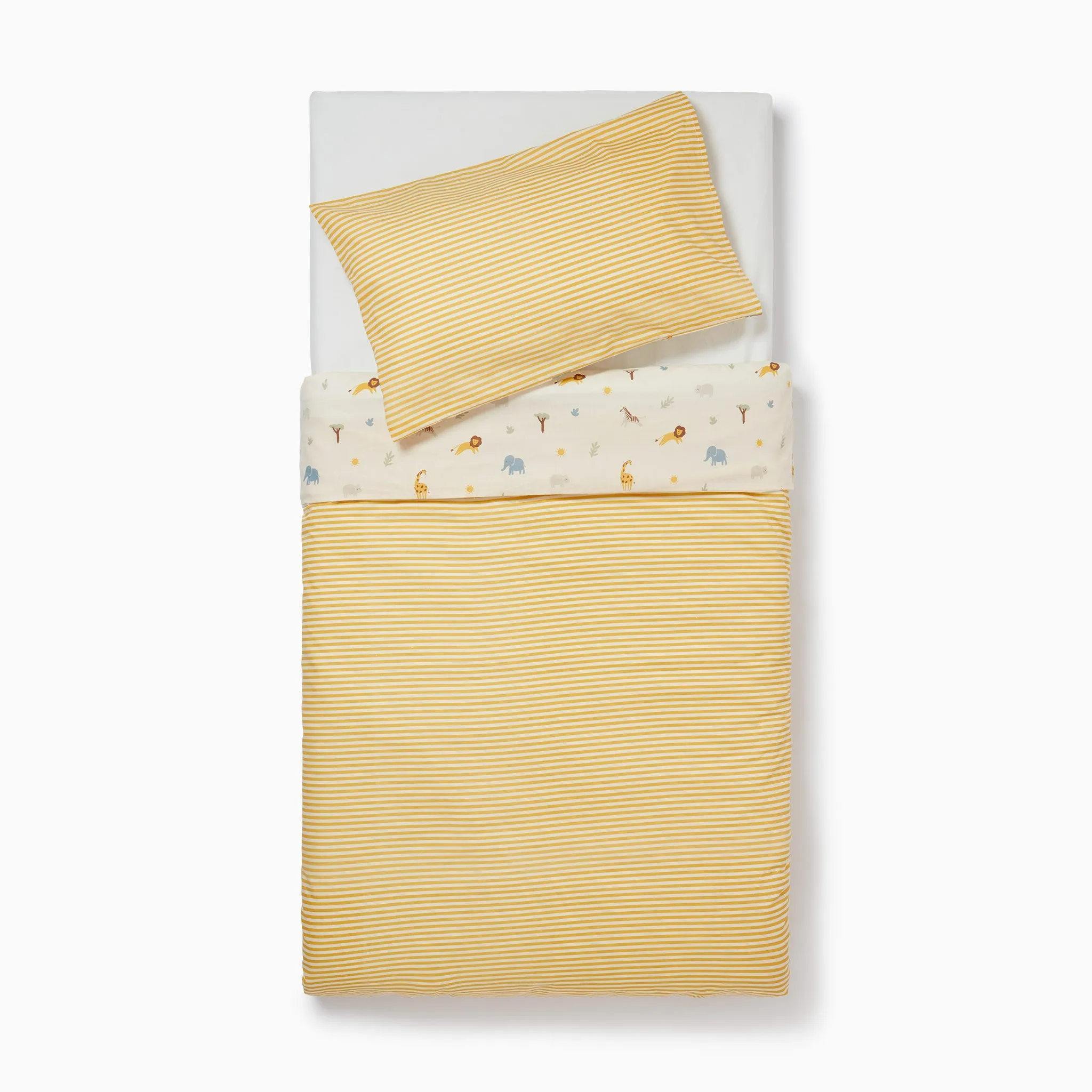 Safari Reversible Toddler Duvet Cover Set