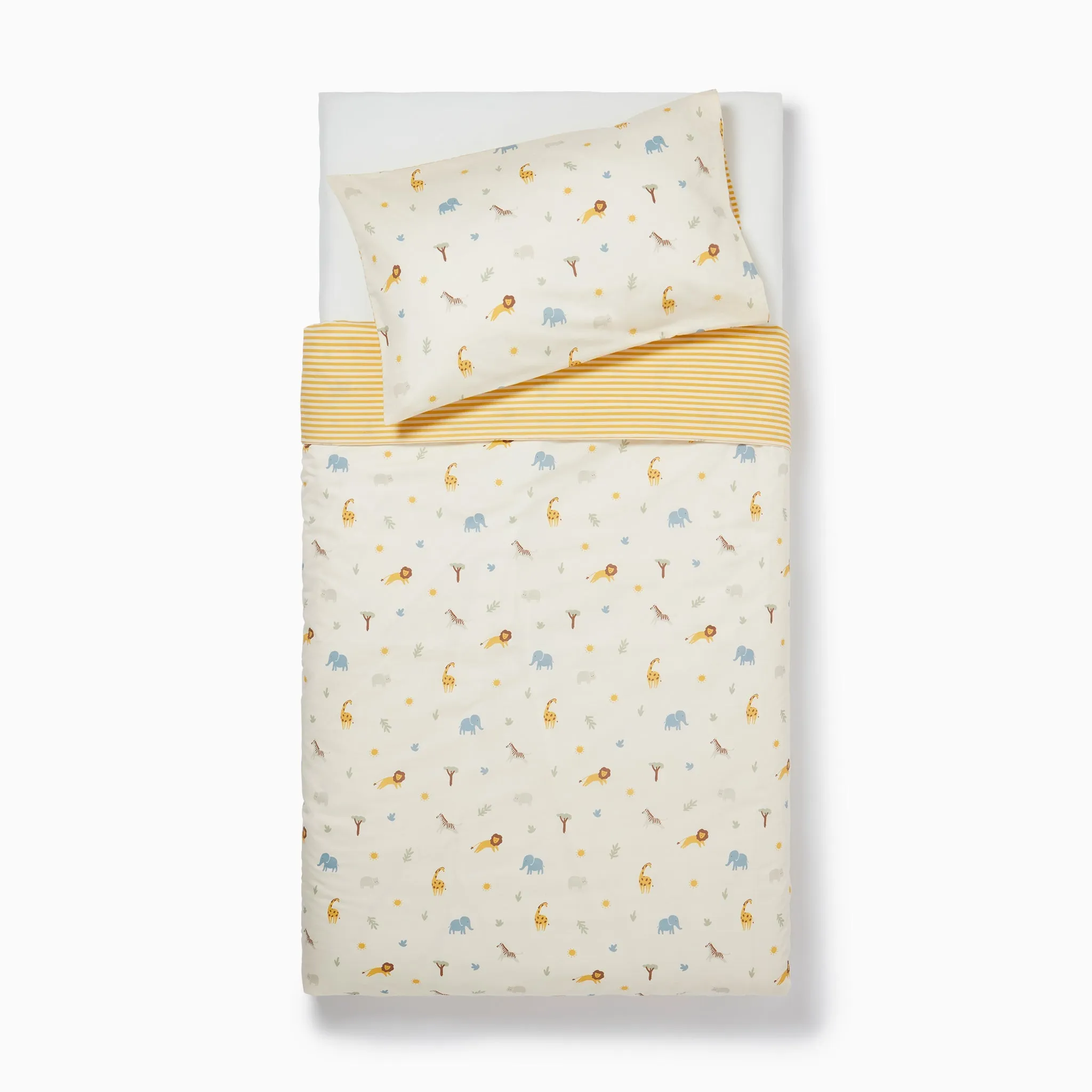 Safari Reversible Toddler Duvet Cover Set