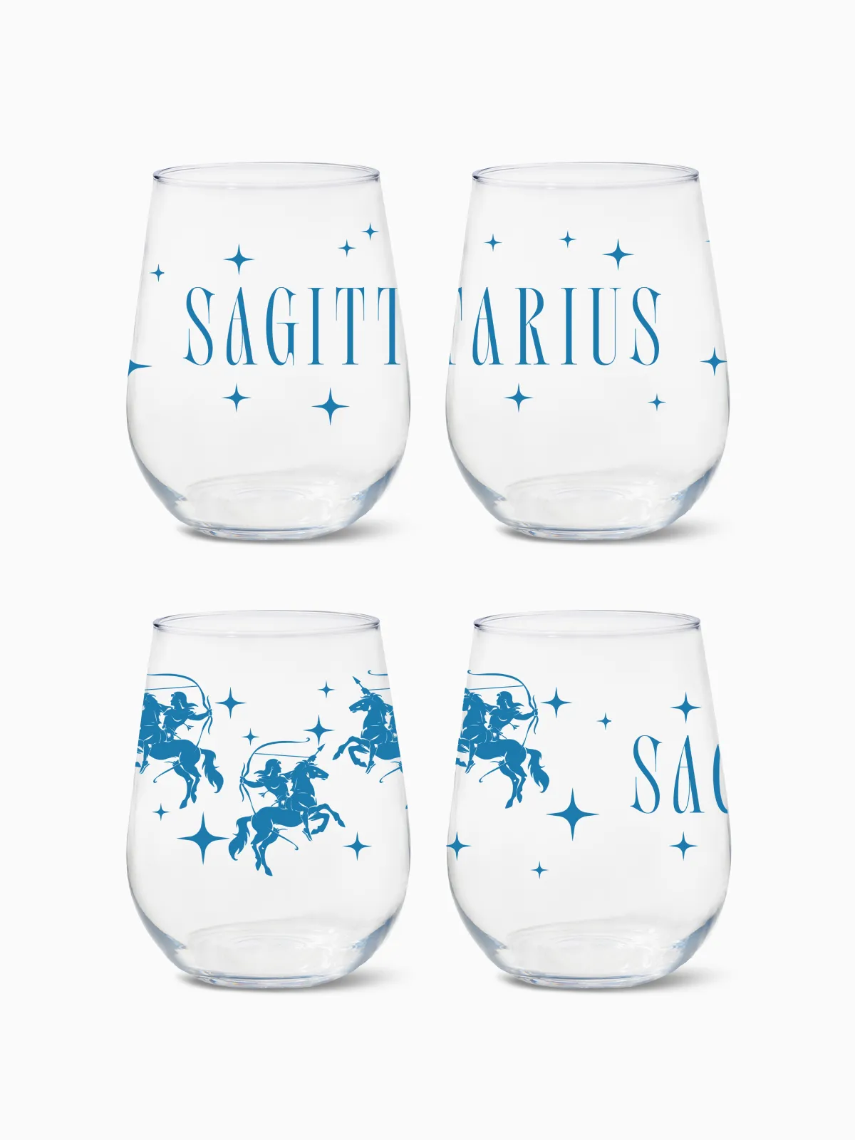 Sagittarius - RESERVE 16oz Stemless Wine Tritan™ Copolyester Glass