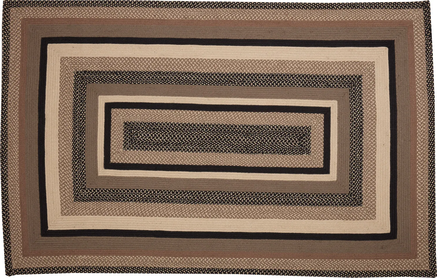 Sawyer Mill Charcoal Jute Rug Rect w/ Pad 60x96