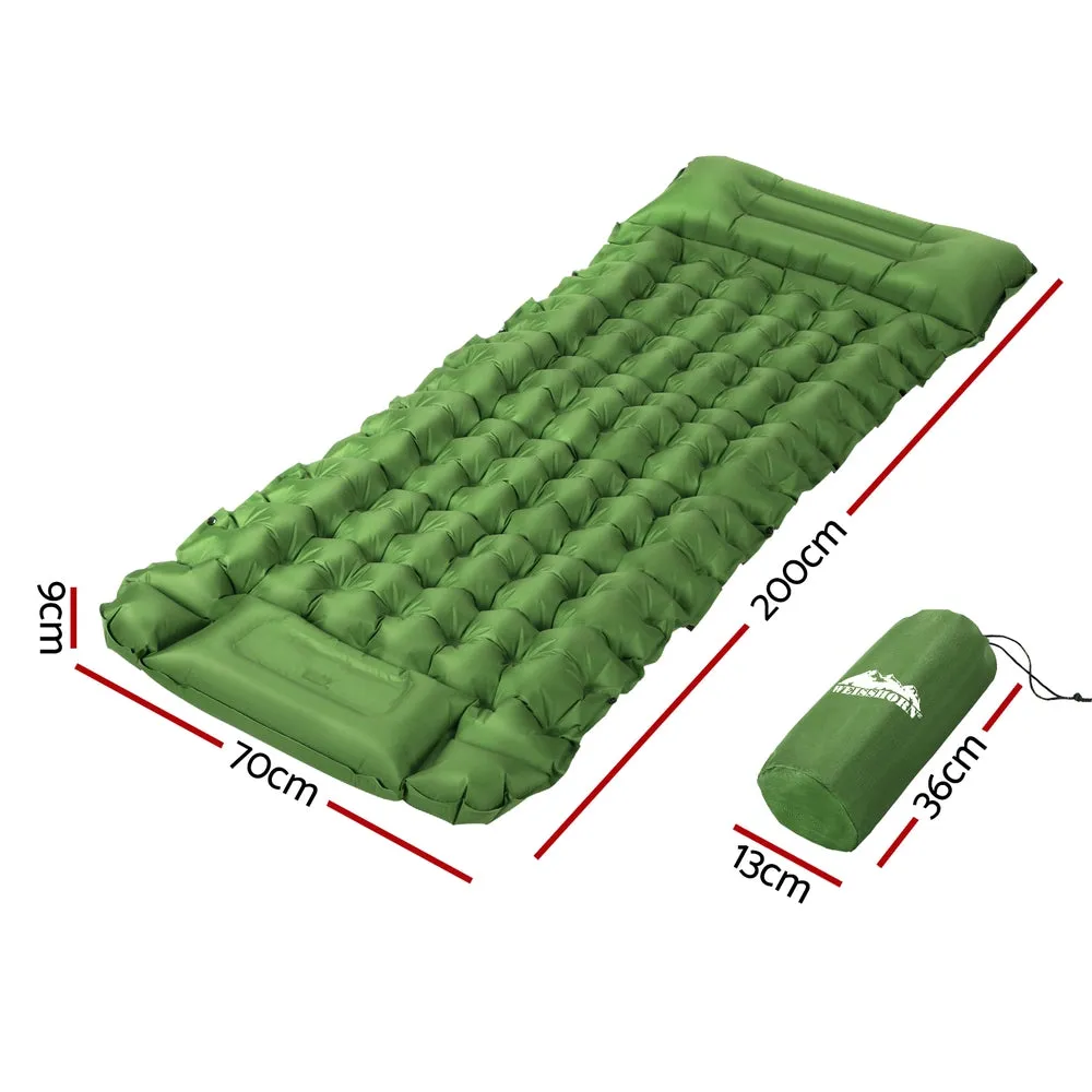 Self-Inflating Mattress Camping Sleeping Mat Air Bed Pad Single Pillow