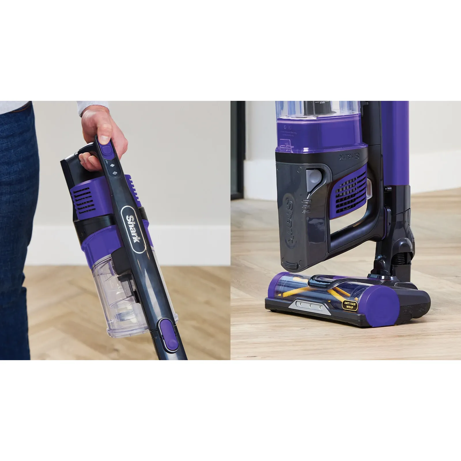 Shark 0.7L Anti Hair Wrap Cordless Pet Vacuum Cleaner - Purple | IZ202UKT