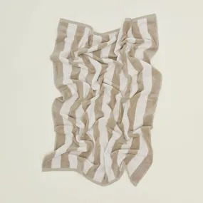 Simple Striped Terry Towel - Ivory/Flax