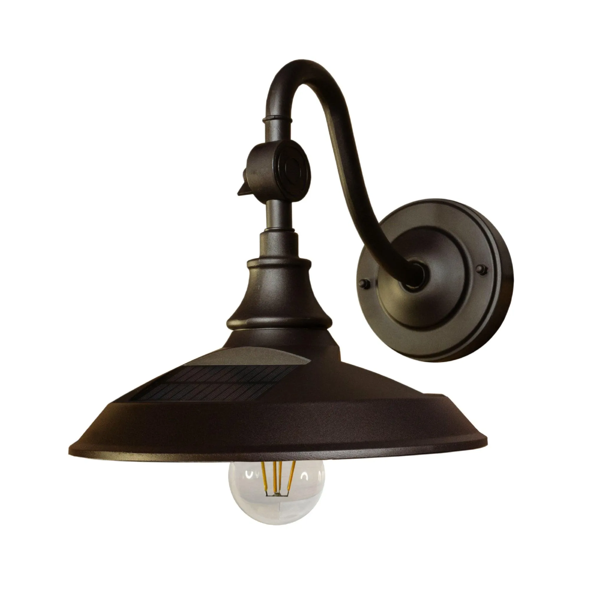 Solar Barn Light - Dark Bronze