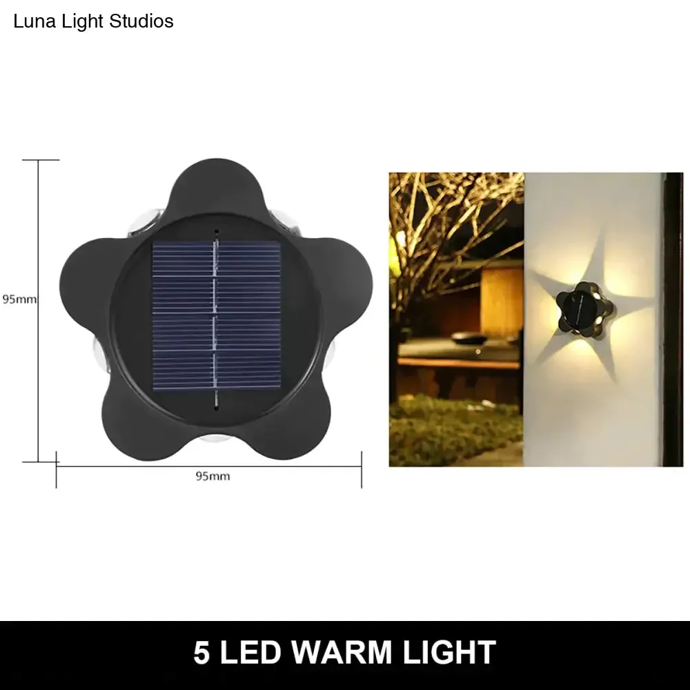 Solar Wall Lamp Outdoor Waterproof Up And Down Luminous Lighting