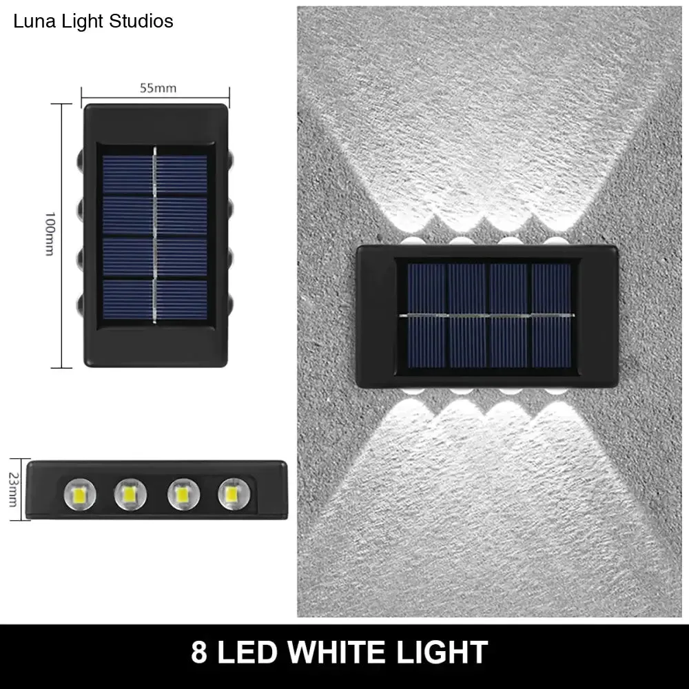 Solar Wall Lamp Outdoor Waterproof Up And Down Luminous Lighting