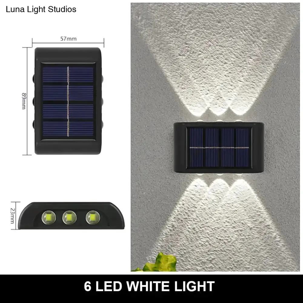 Solar Wall Lamp Outdoor Waterproof Up And Down Luminous Lighting