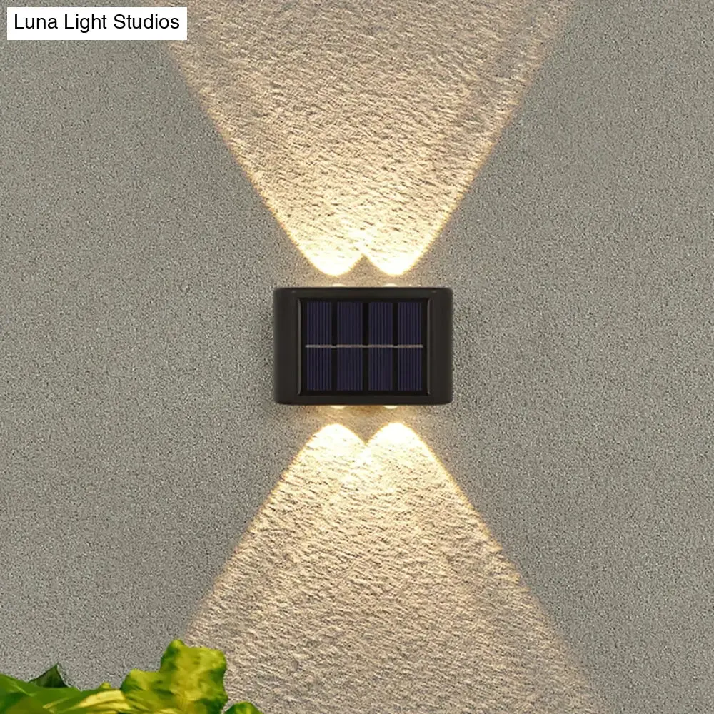 Solar Wall Lamp Outdoor Waterproof Up And Down Luminous Lighting