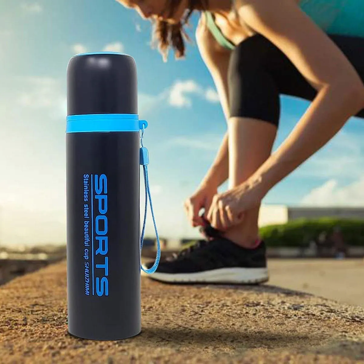 Stainless Steel Sports Water Bottle 500ml