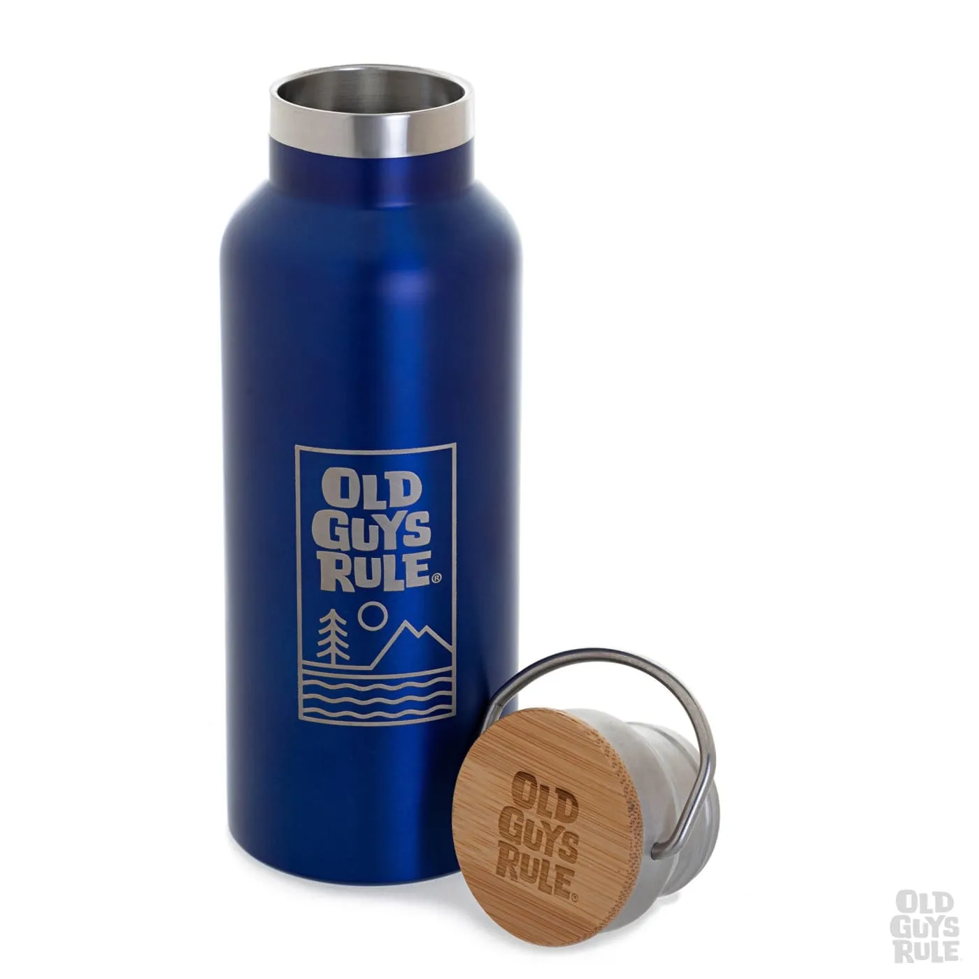 'Summit & Sea' Vacuum Flask - Indium Navy