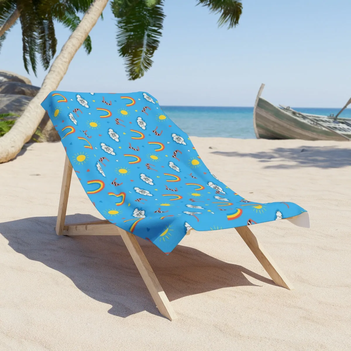 Sunshine and Rainbows Beach Towel