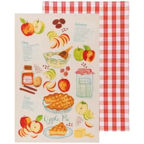 Sweet as Pie Printed Cotton Dishtowels Set-2