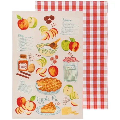 Sweet as Pie Printed Cotton Dishtowels Set-2