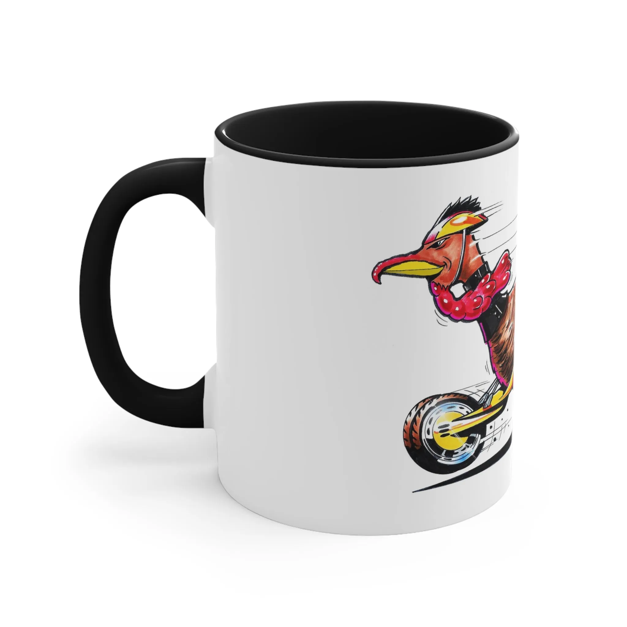 THANKSGIVING Turkey Hot Rod Coffee Mug, 11oz, Turkey Mug, Turkey Coffee Cup, Happy Thanksgiving, Hot Rod Mug, Turkey Art, Holiday Mug