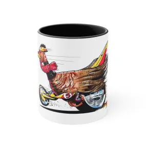 THANKSGIVING Turkey Hot Rod Coffee Mug, 11oz, Turkey Mug, Turkey Coffee Cup, Happy Thanksgiving, Hot Rod Mug, Turkey Art, Holiday Mug