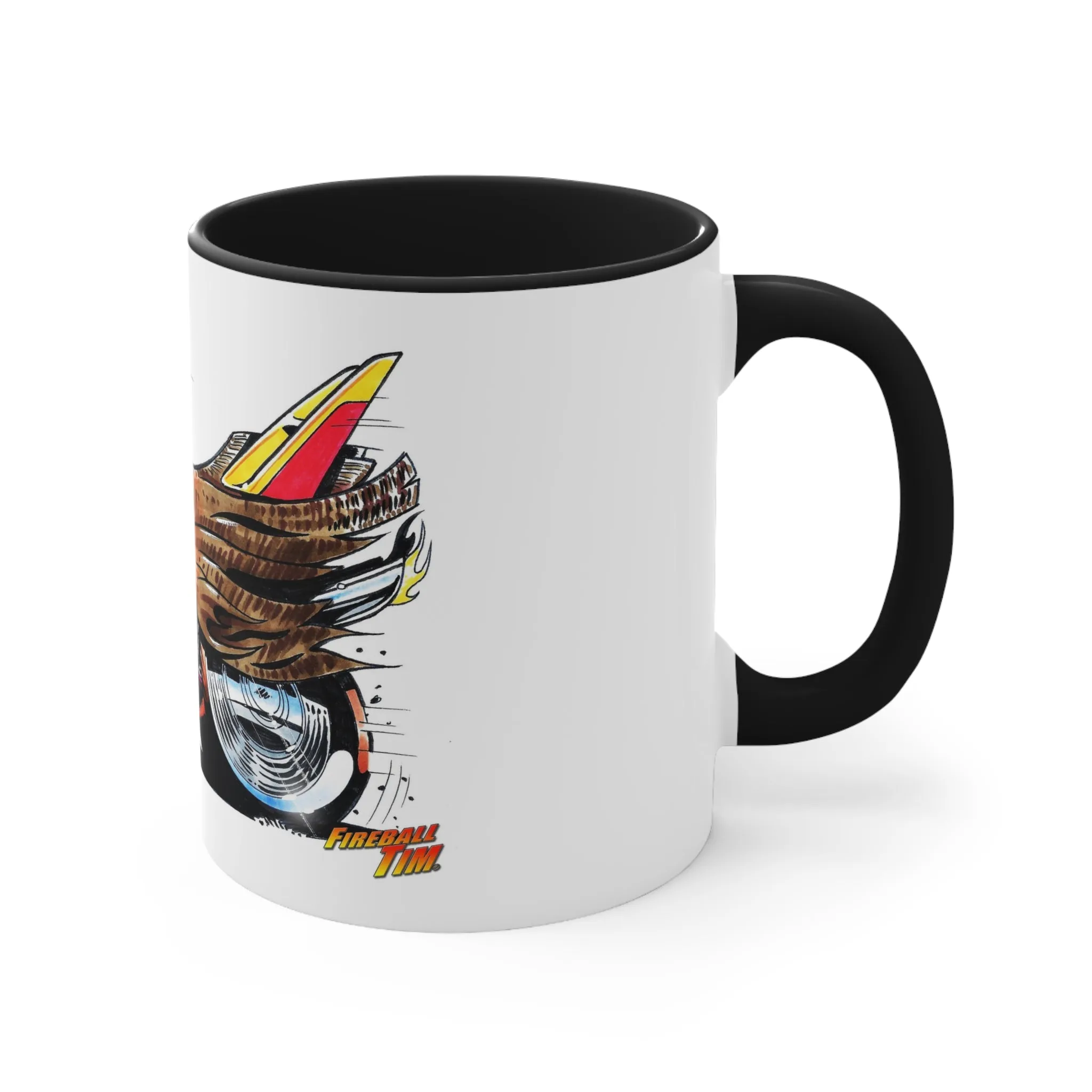 THANKSGIVING Turkey Hot Rod Coffee Mug, 11oz, Turkey Mug, Turkey Coffee Cup, Happy Thanksgiving, Hot Rod Mug, Turkey Art, Holiday Mug