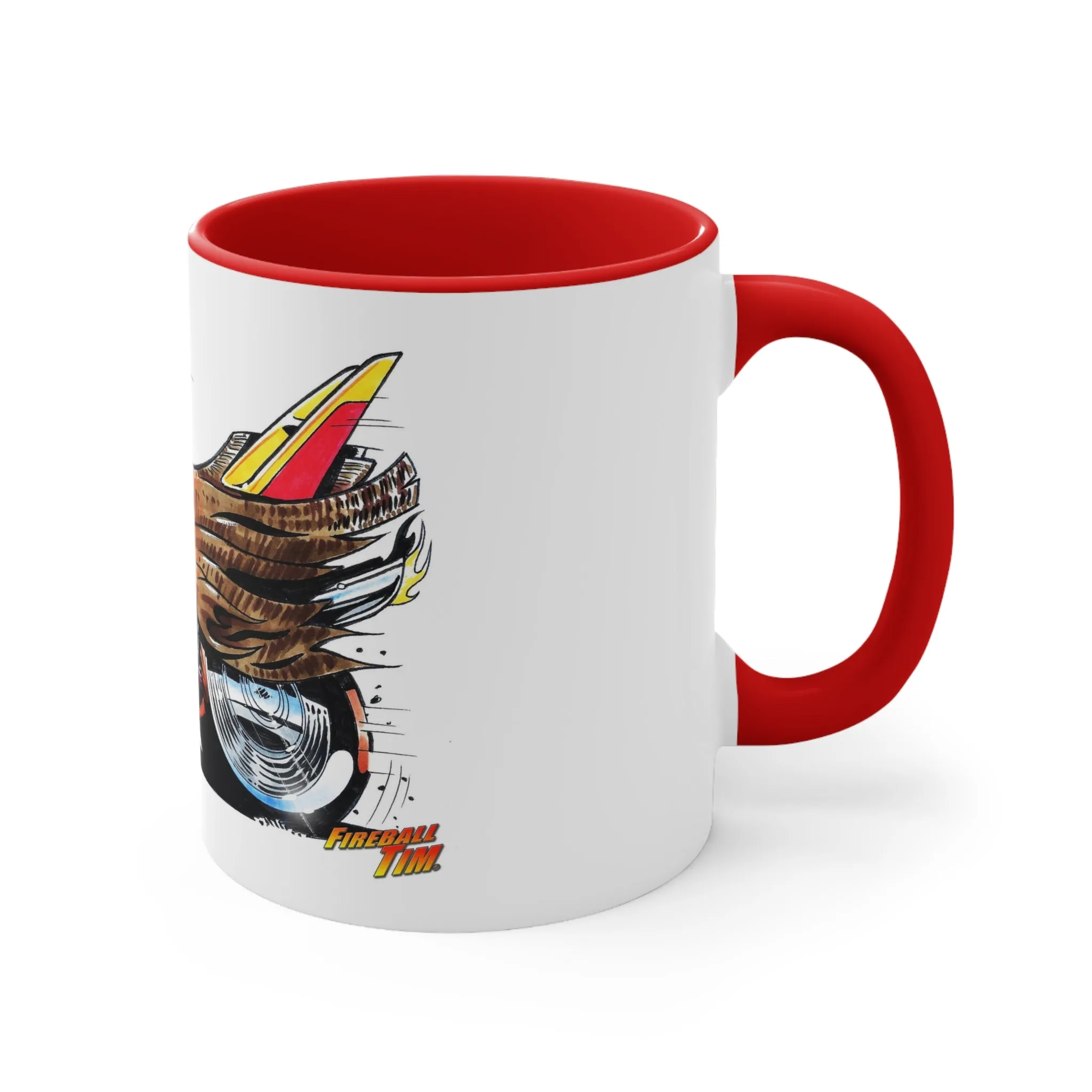 THANKSGIVING Turkey Hot Rod Coffee Mug, 11oz, Turkey Mug, Turkey Coffee Cup, Happy Thanksgiving, Hot Rod Mug, Turkey Art, Holiday Mug