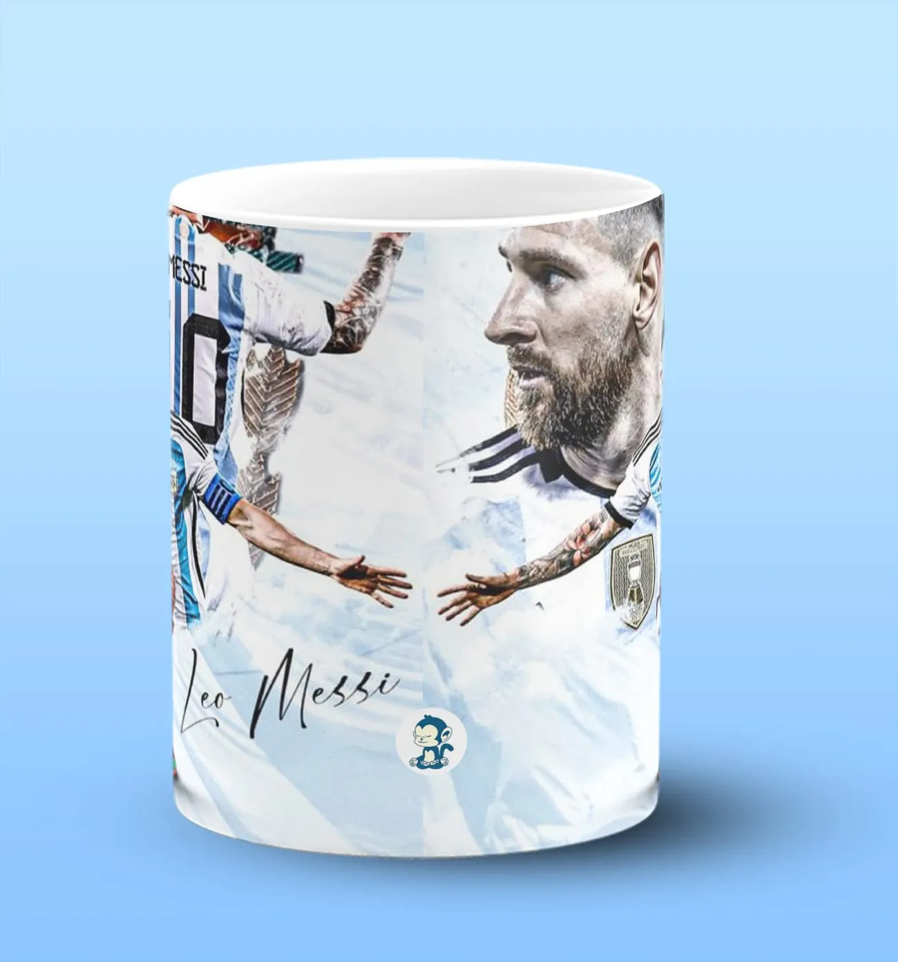 The Desi Monk Messi Signature Printed Black Mug With Print | Fifa World Cup Champion Football Coffee Mug 11Oz | Milk Mug This Mug Is Microwave And Dishwasher Safe 330Ml | Mug-431 - Ceramic