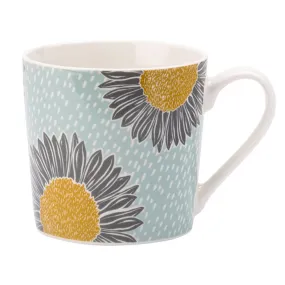 The English Tableware Company Artisan Yellow Flower Mug - Blue