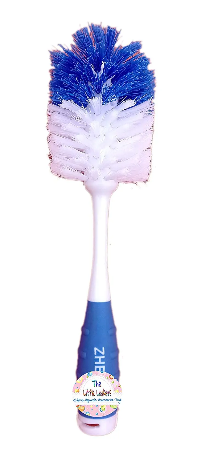 THE LITTLE LOOKERS Baby Bottle & Nipple 2-in-1 Multipurpose Cleaning Brush for All Feeding Accessories of Babies