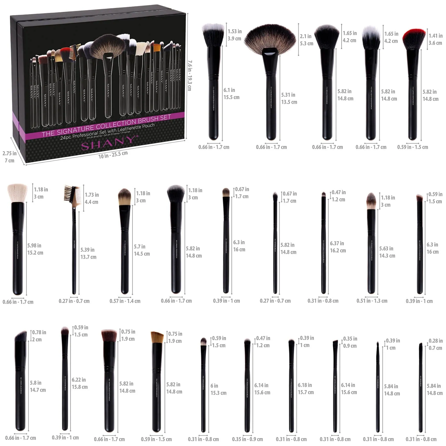 The Masterpiece Pro Signature Makeup Brush Set - 24pcs