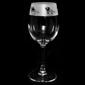 The Milford Collection Racehorse Wine Glass