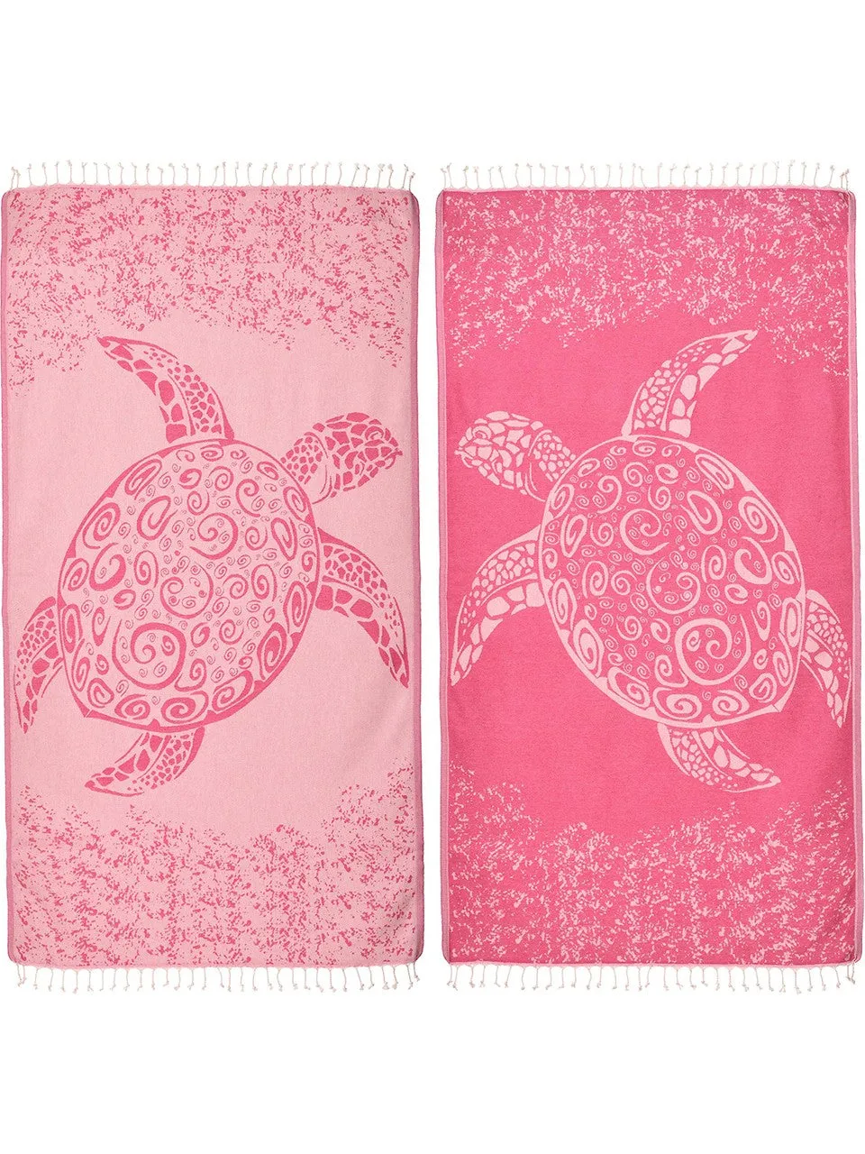 The Original Pink Turkish Turtle Beach Towel