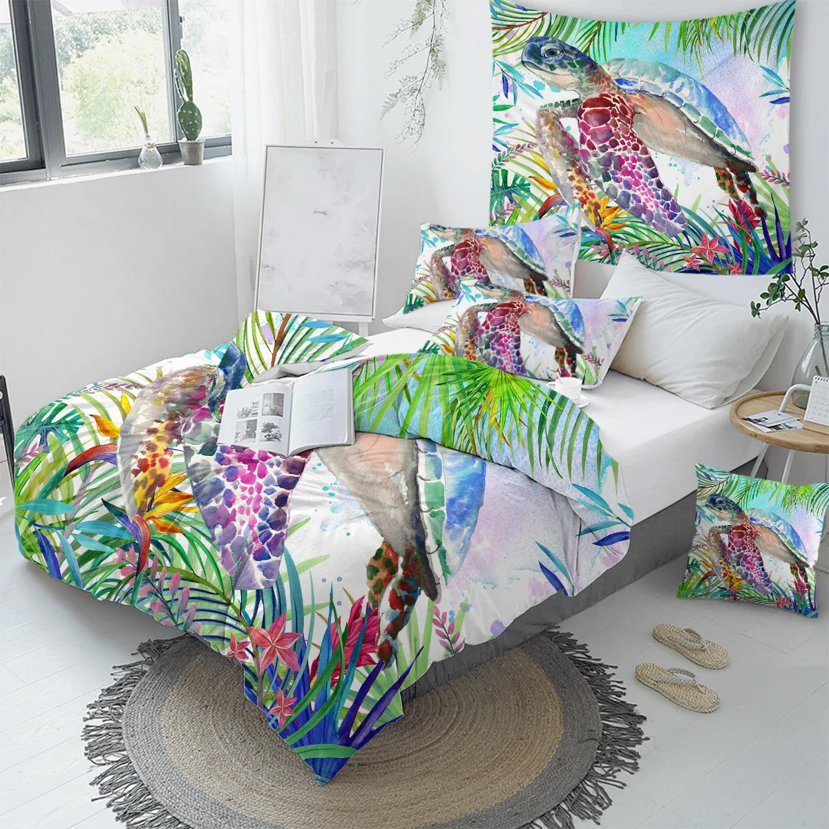 The Tropical Sea Turtle Duvet Cover Set