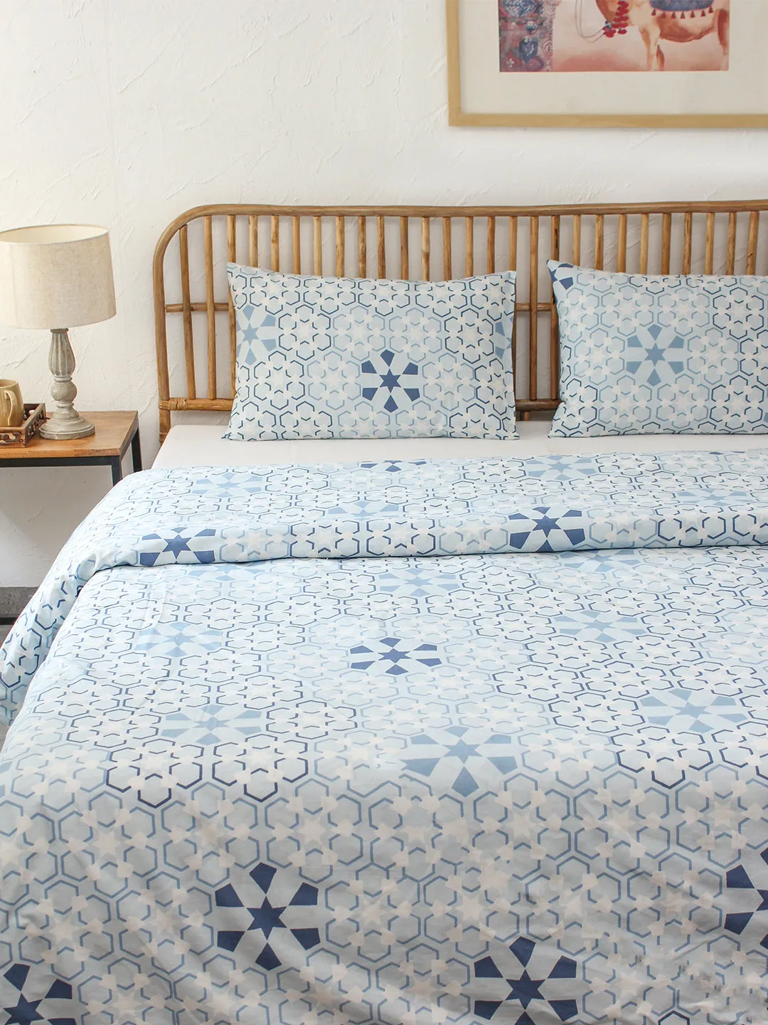 The Wily Kaleidoscope Blue Duvet Cover