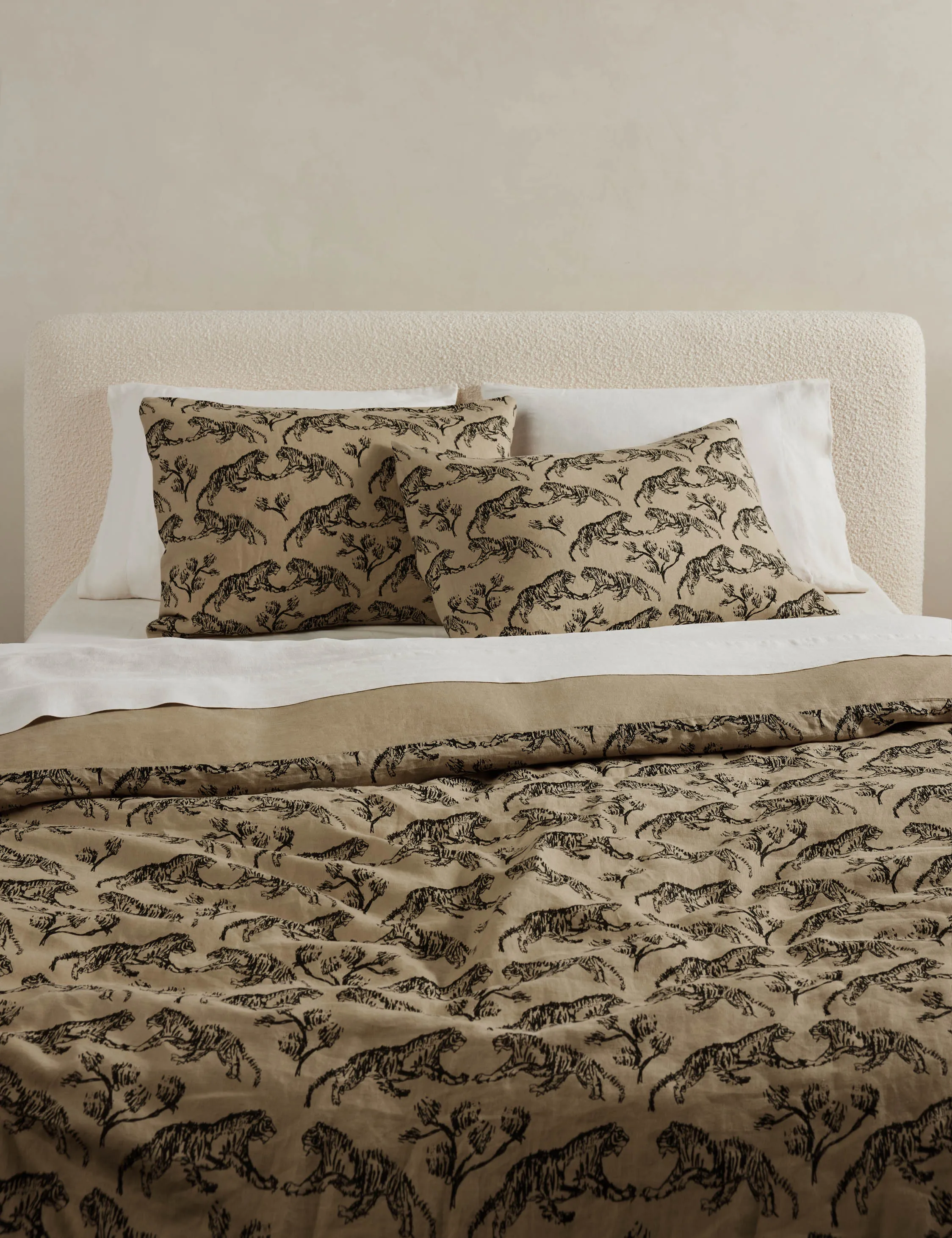 Tiger Hemp Duvet Cover by Sarah Sherman Samuel