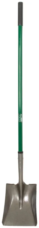 UnionTools 2432100 Square Point Shovel, 8.61 in W Blade, Steel Blade, Fiberglass Handle, 43 in L Handle :EA: QUANTITY: 1