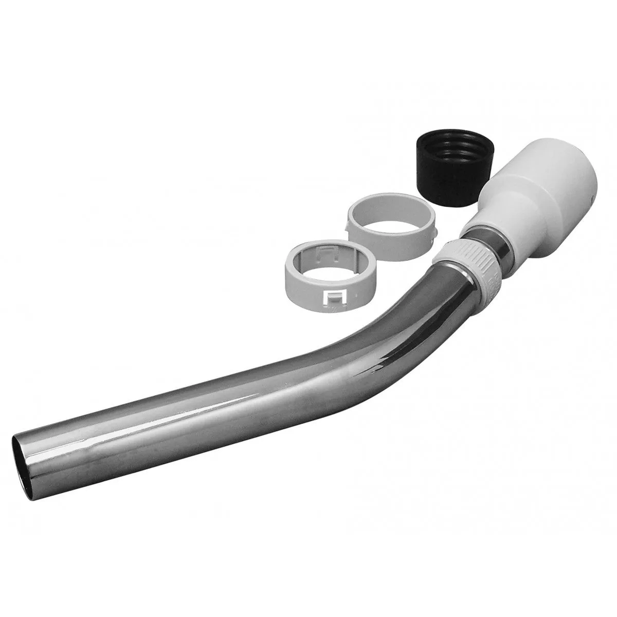 Vacuum handle end for Built-in Central vacuum hose 1¼ dia Handle with 1 3/8" Grey Hose, Cuff