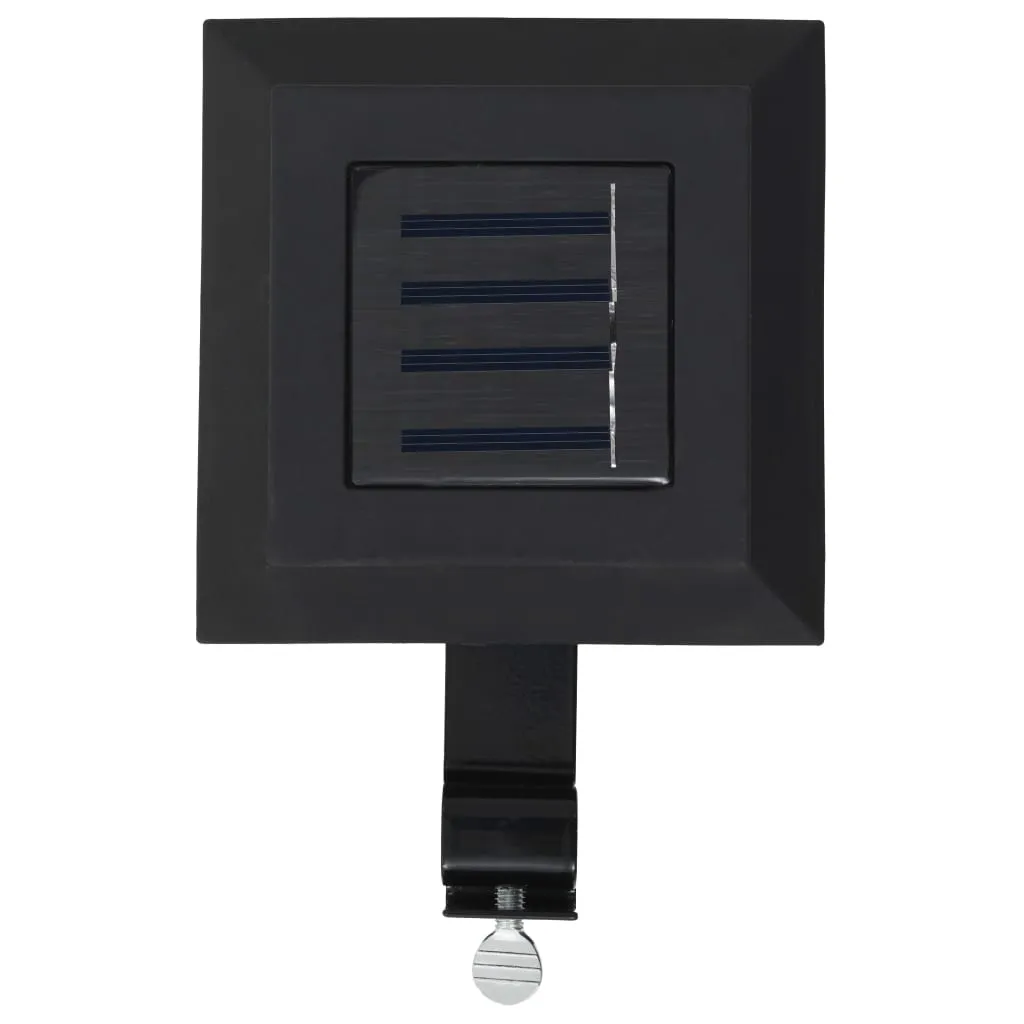 vidaXL Outdoor Solar Lamps 12 pcs LED Square 12 cm Black