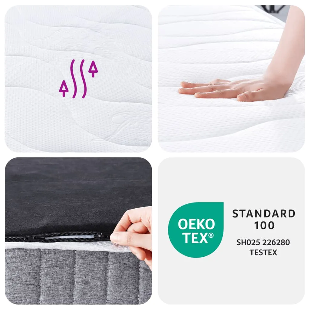 vidaXL Pocket Spring Mattress Medium 160x200 cm