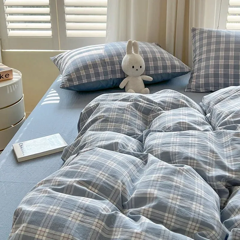 Warm Bed Linen Lattice Duvet Cover Set