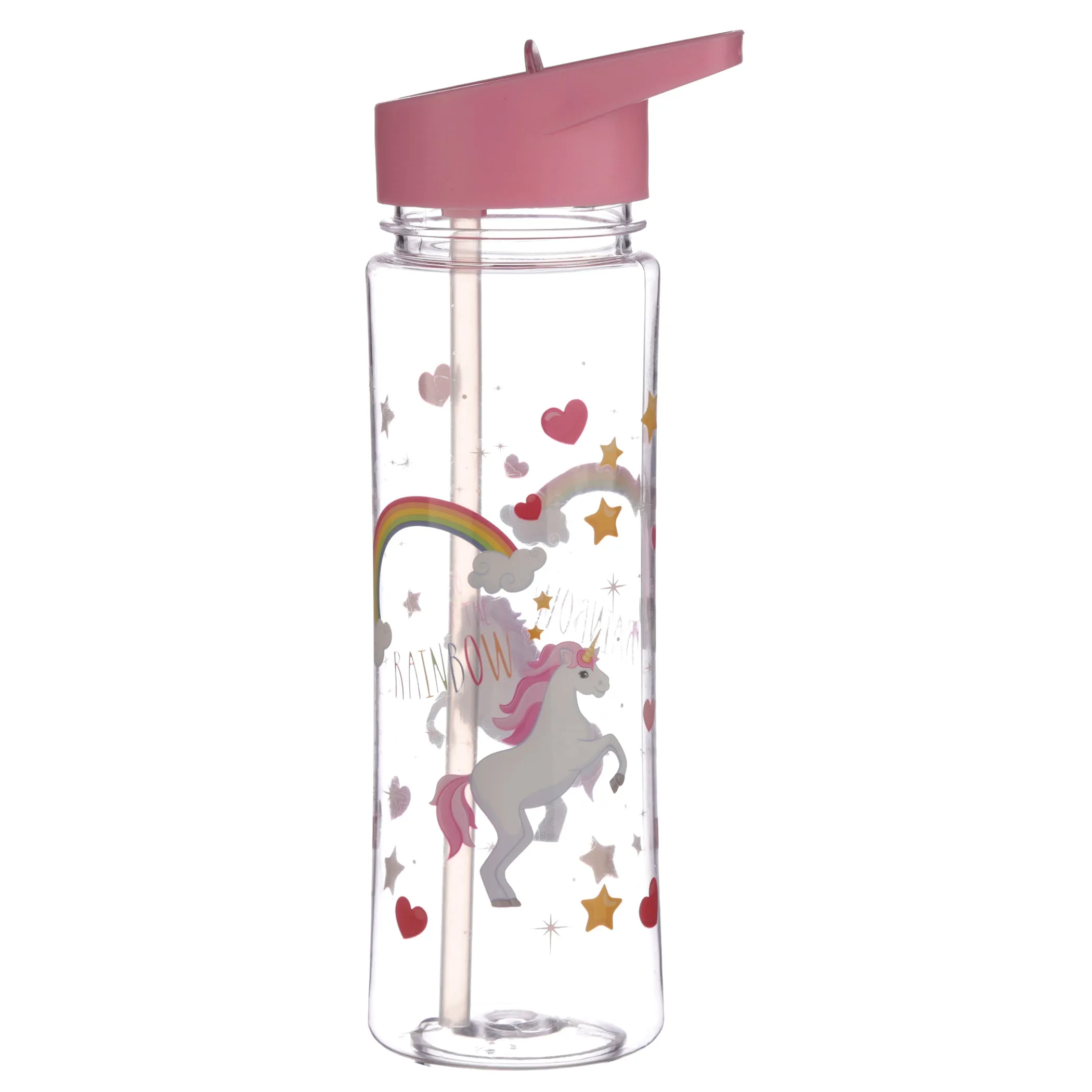 Water Bottle 500Ml - Enchanted Rainbows Unicorn