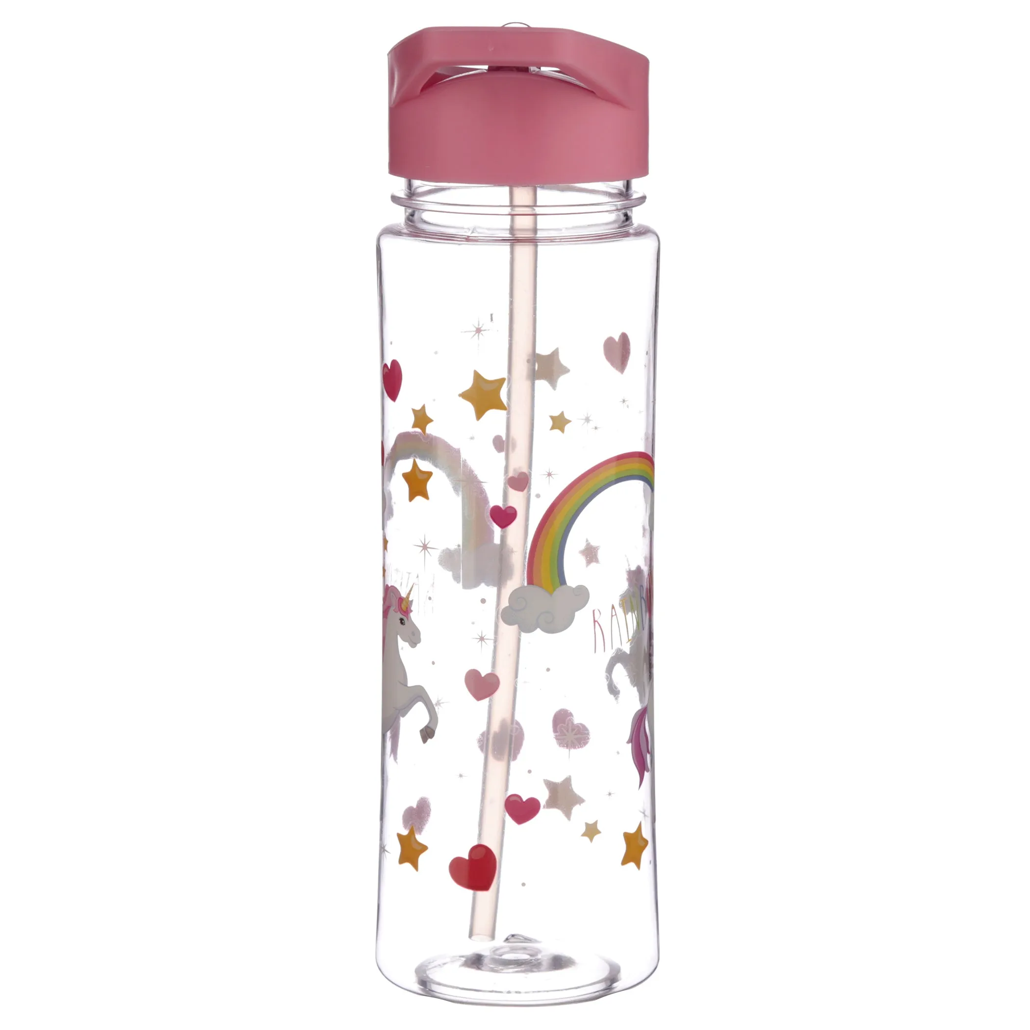 Water Bottle 500Ml - Enchanted Rainbows Unicorn