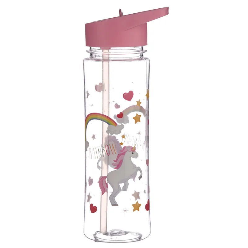 Water Bottle 500Ml - Enchanted Rainbows Unicorn