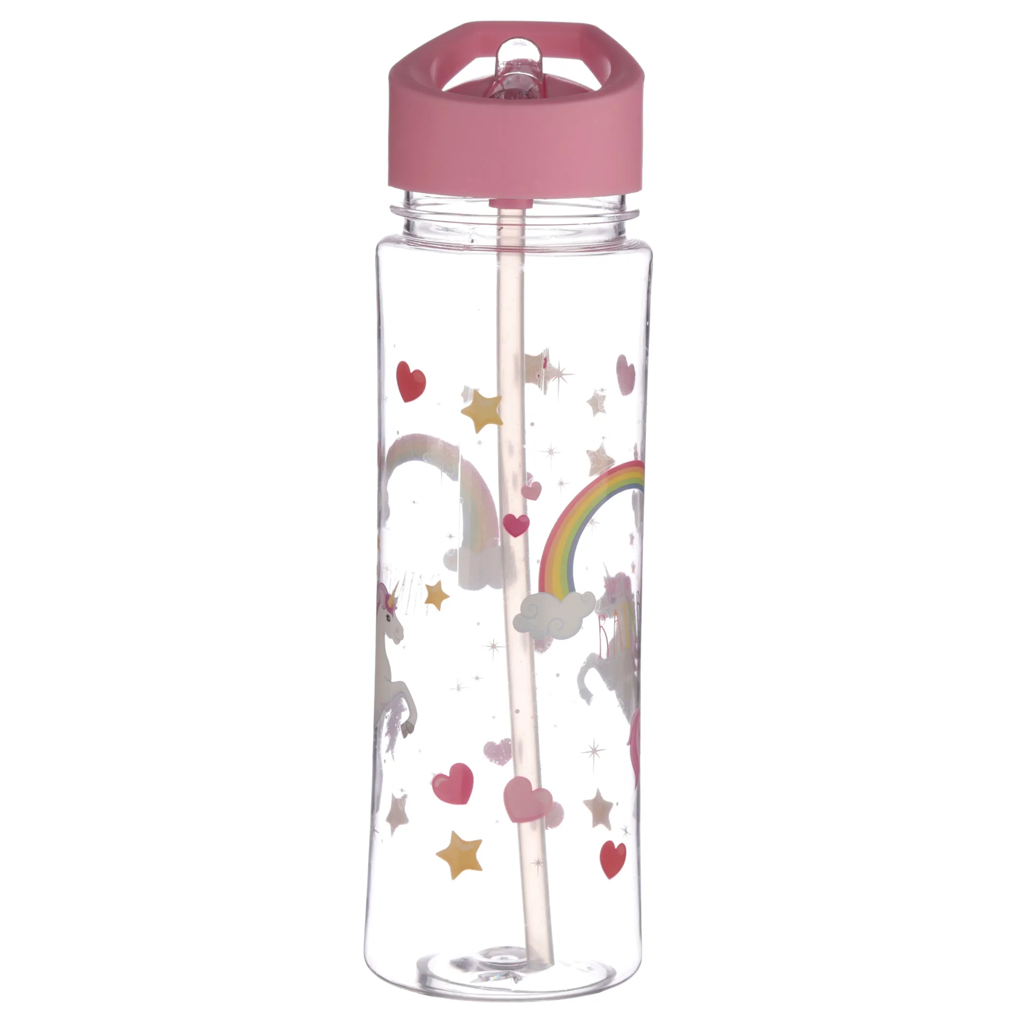 Water Bottle 500Ml - Enchanted Rainbows Unicorn