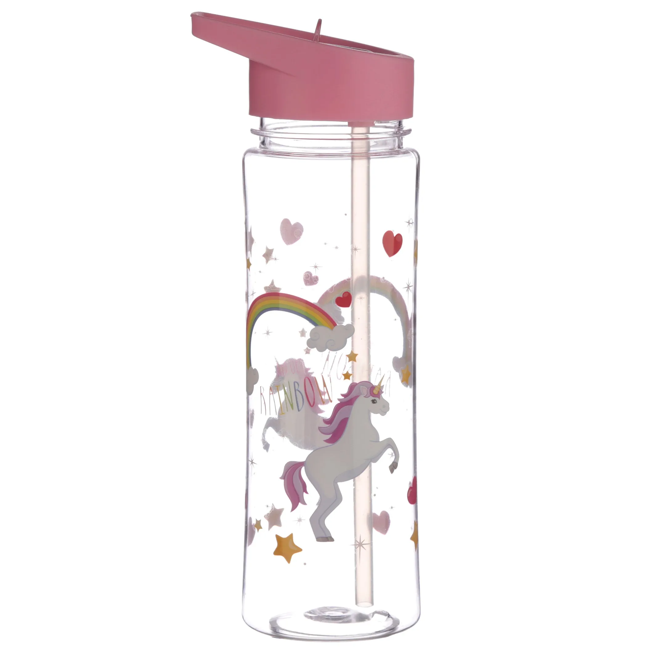 Water Bottle 500Ml - Enchanted Rainbows Unicorn