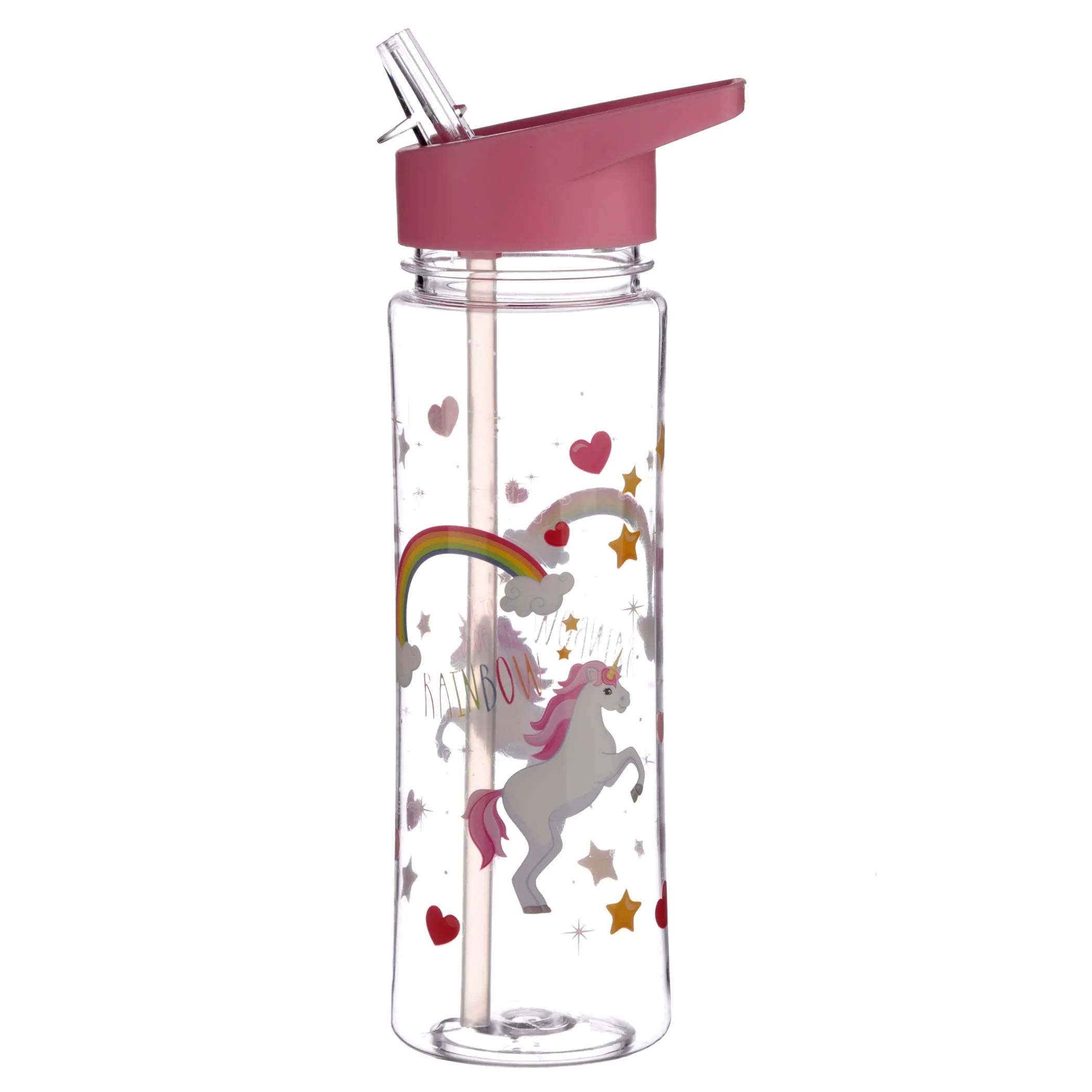 Water Bottle 500Ml - Enchanted Rainbows Unicorn