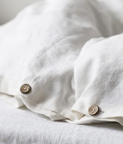 White Linen Duvet Cover