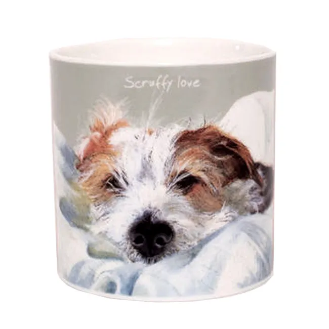 Wirehair Jack Russell China Mug–Scruffy Love