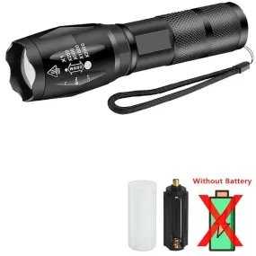 XML-T6 LED Powerful Flashlight Waterproof Lantern Torch Use 18650 Rechargeable Battery Portable Camping Tactical Flash Light